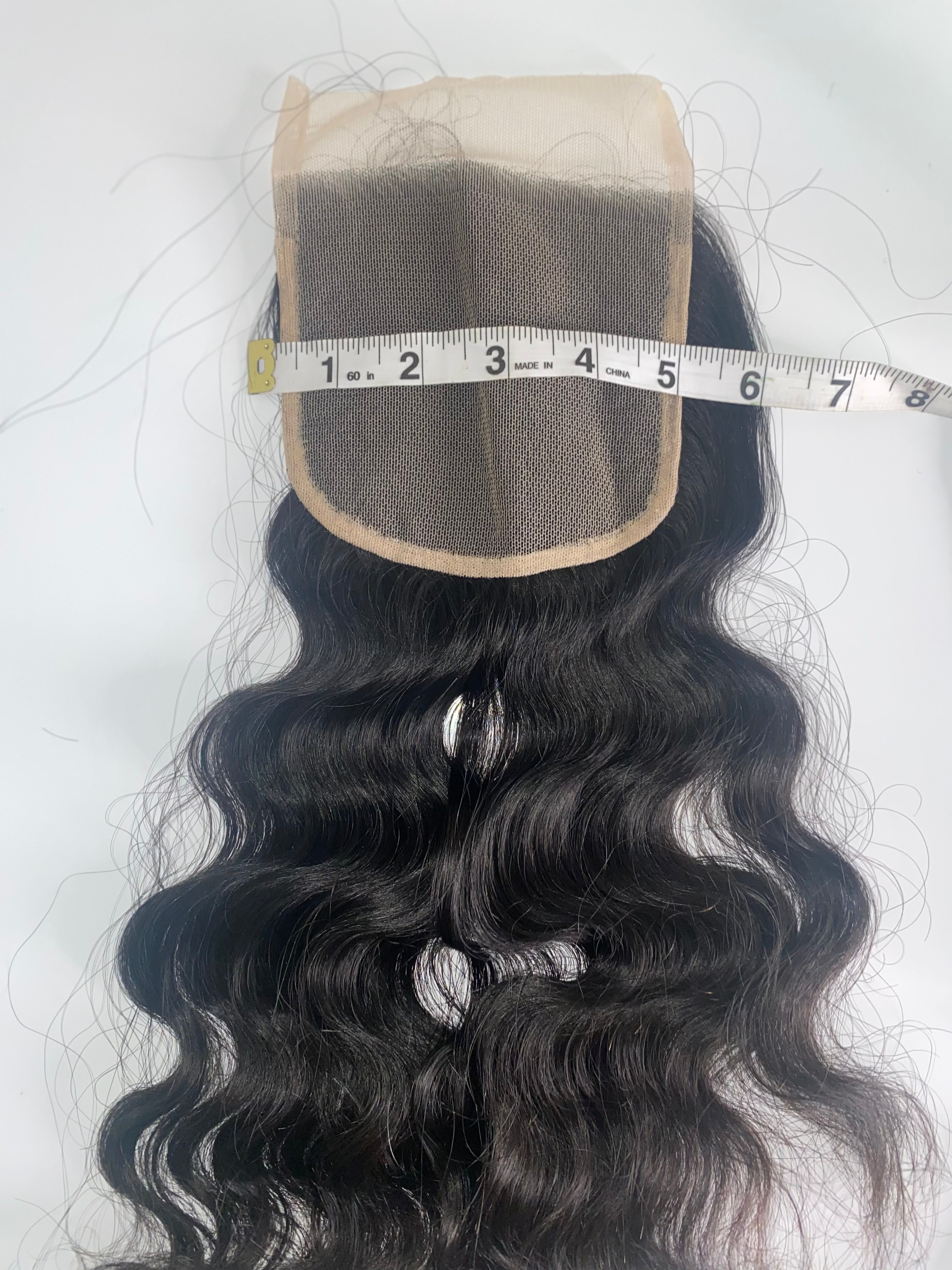 901 Hairmergency 5x5 Raw Indian Closure