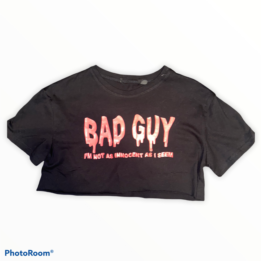 Attention Bad Guy crop top