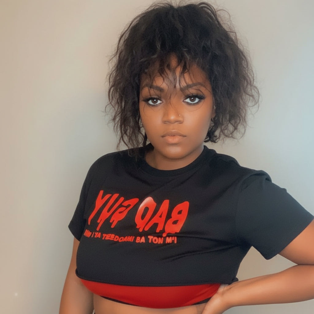 Attention Bad Guy crop top