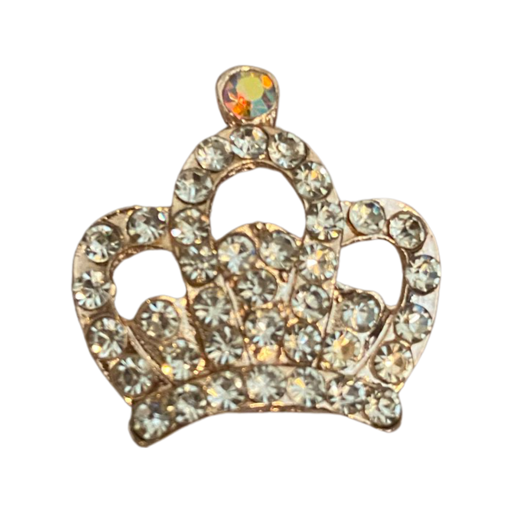 Diamond Crown Gold Charm