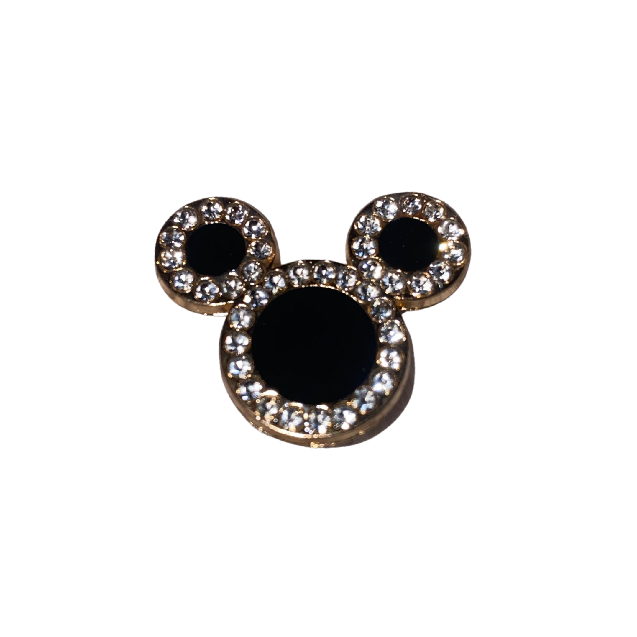 Diamond Mickey Ears Charm (gold)